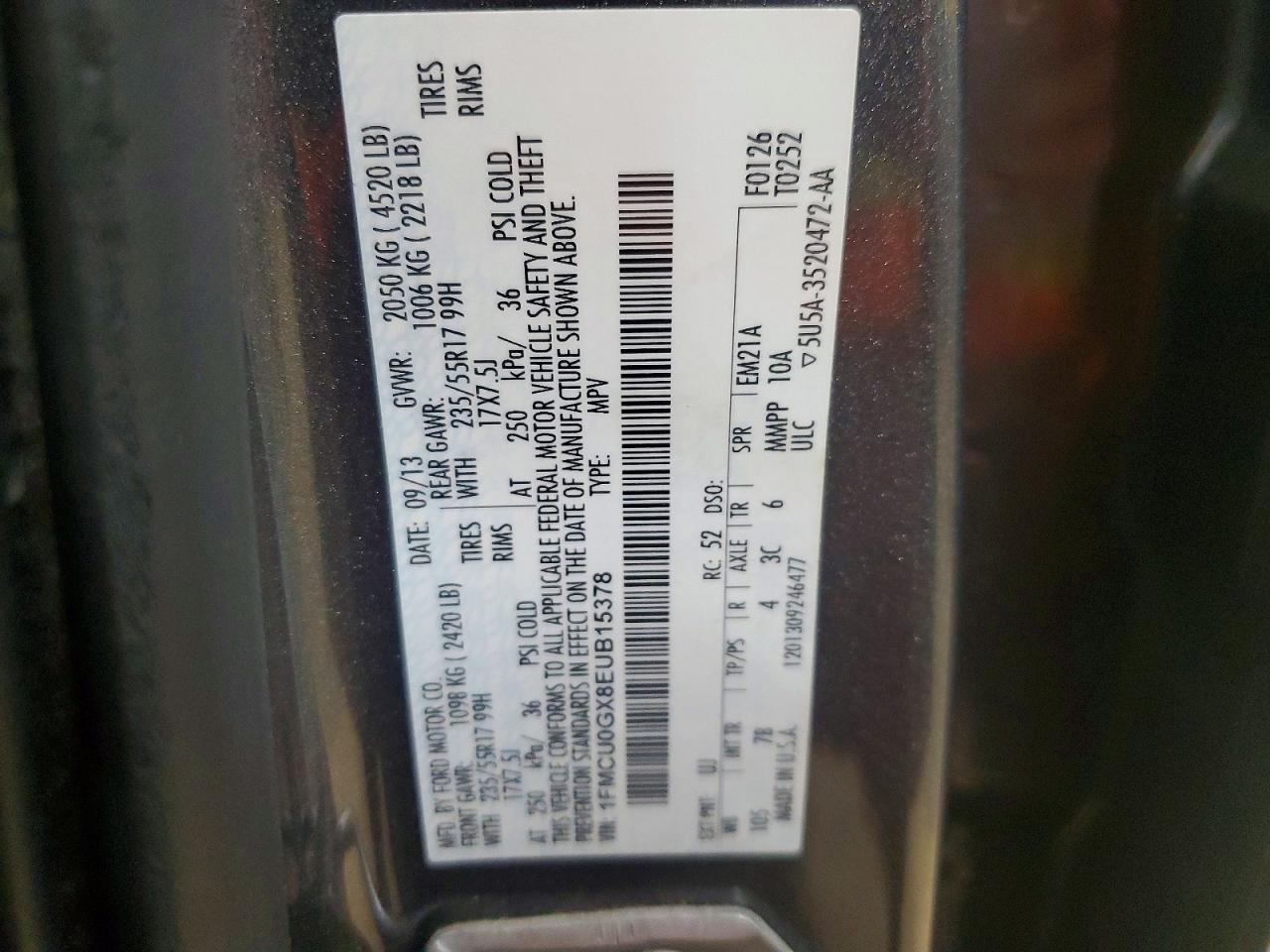 2014 FORD ESCAPE