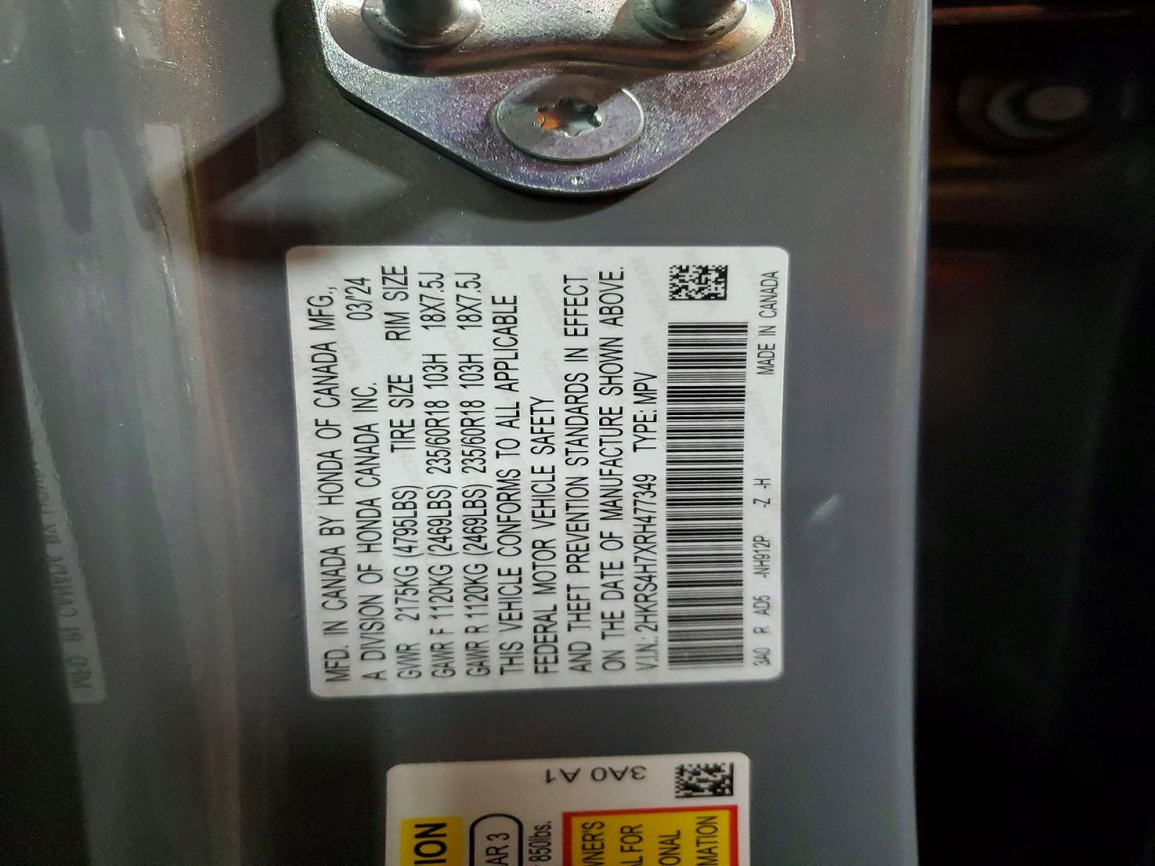 2024 HONDA CRV