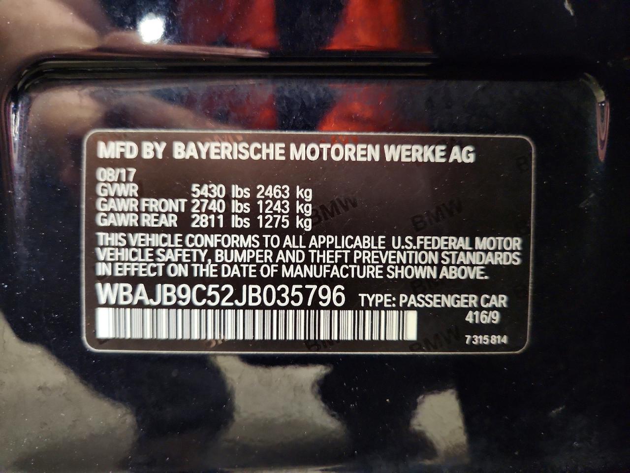 2018 BMW M5