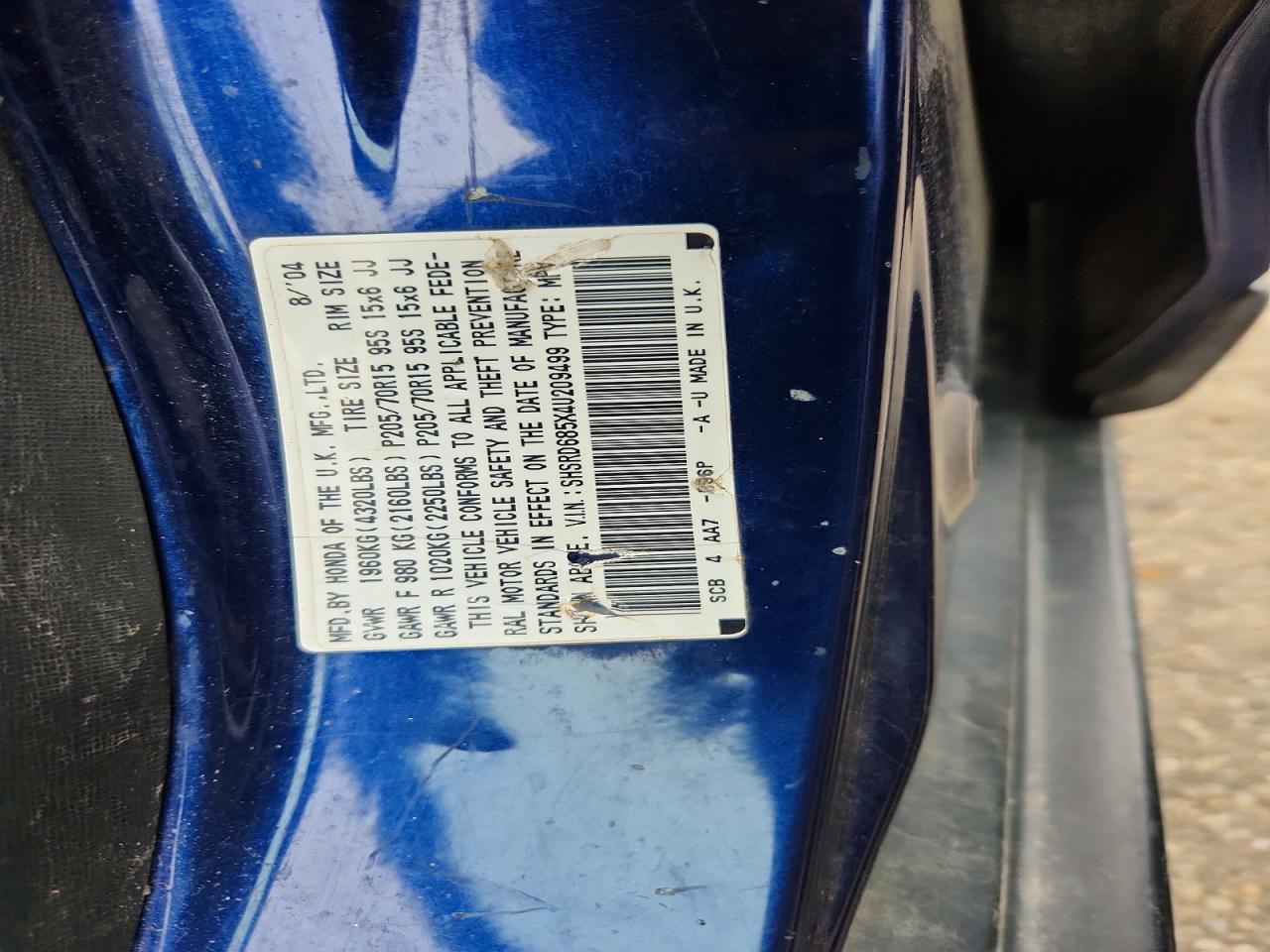 2004 HONDA CRV
