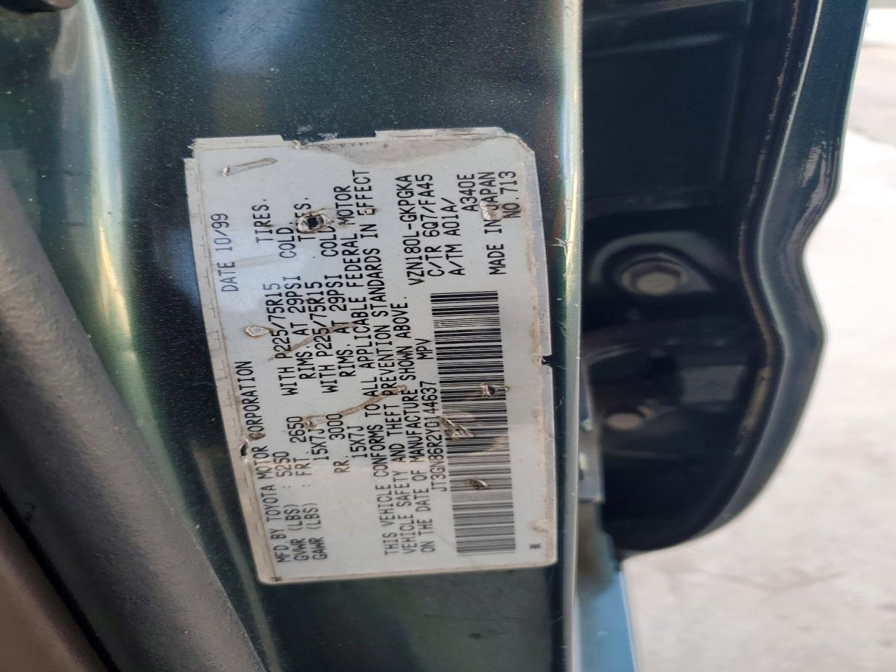 2000 TOYOTA 4RUNNER