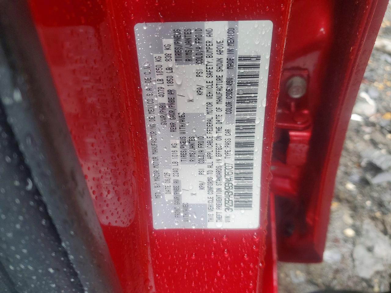 2025 MAZDA MAZDA3