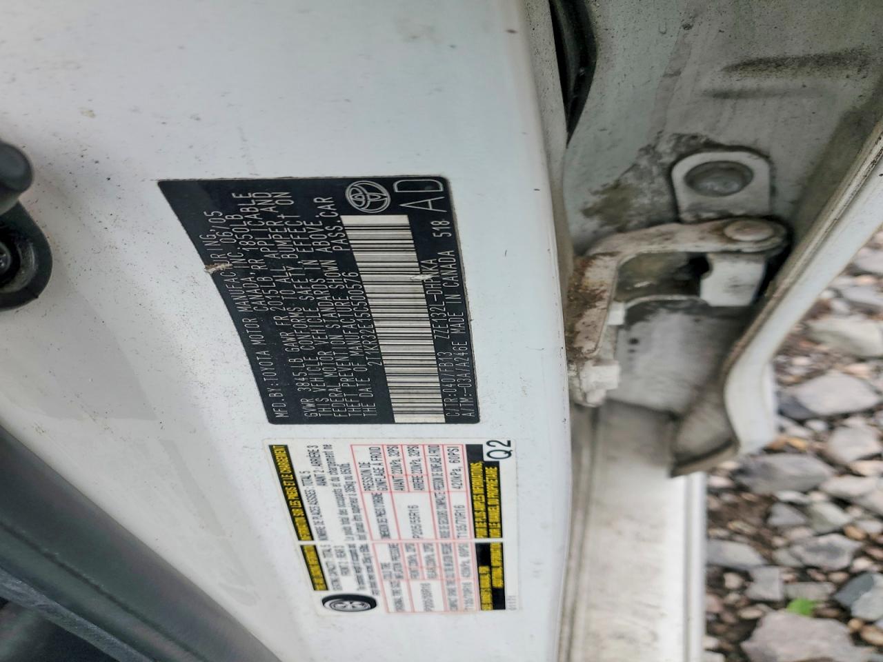 2005 TOYOTA COROLLA