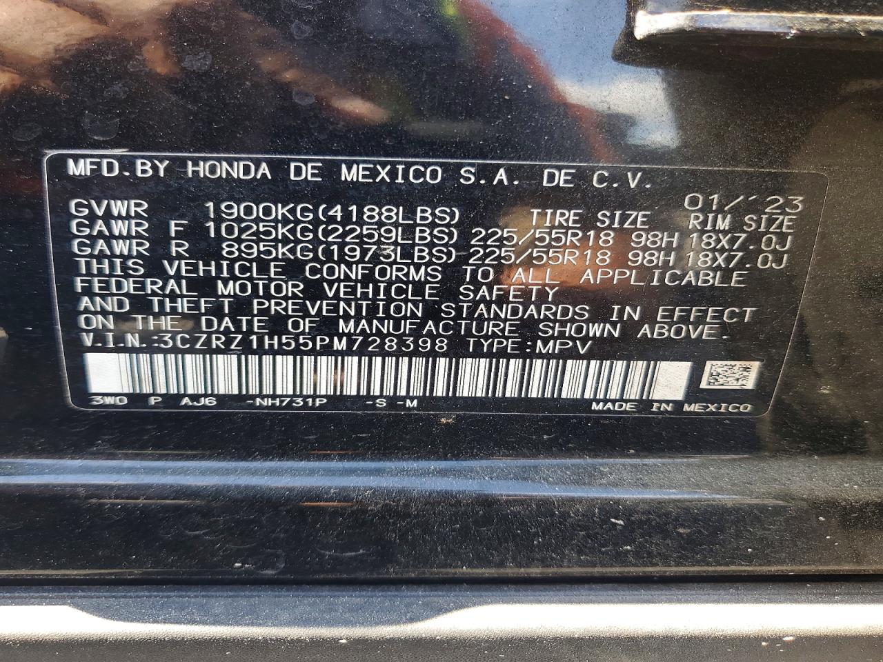 2023 HONDA HR-V