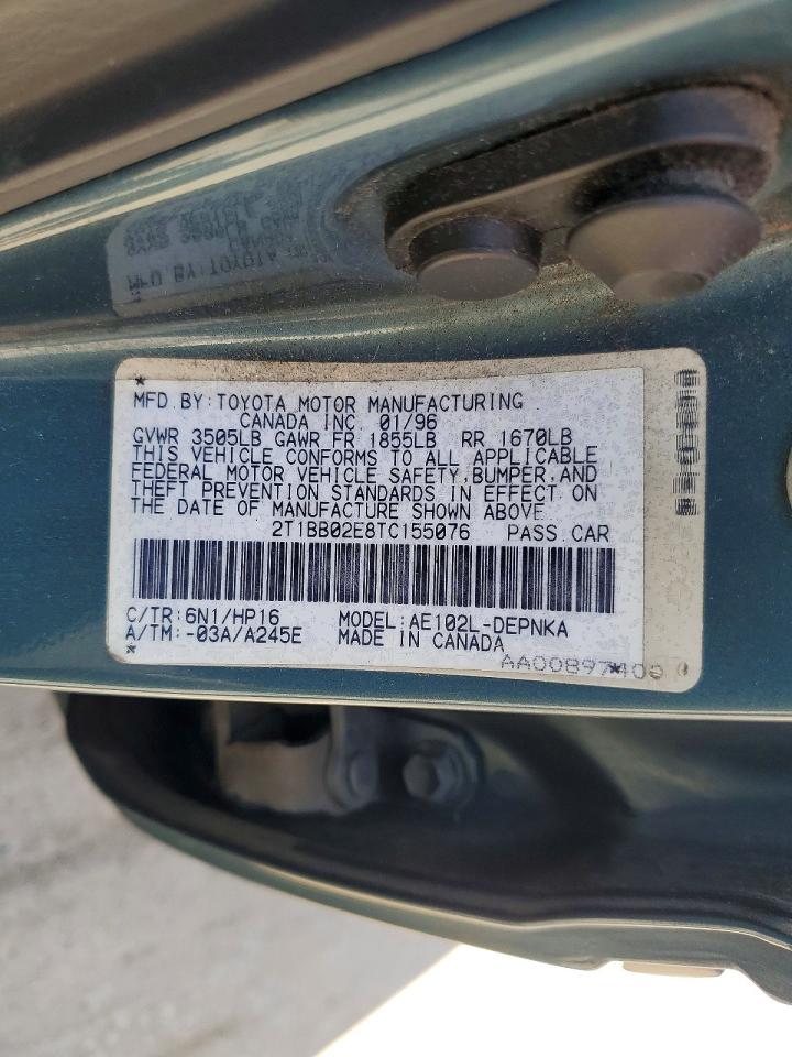 1996 TOYOTA COROLLA