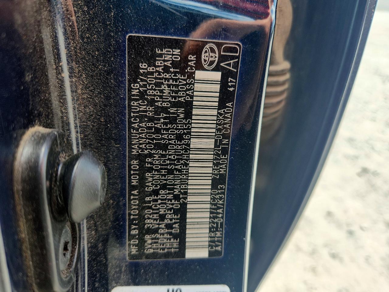 2017 TOYOTA COROLLA