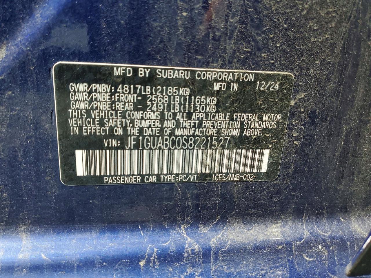2025 SUBARU IMPREZA
