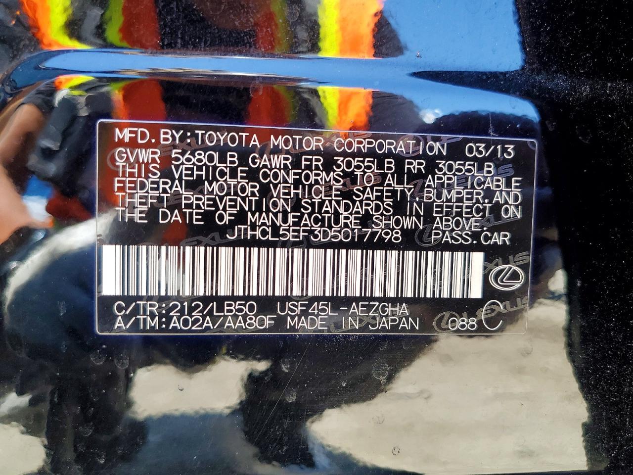 2013 LEXUS LS460