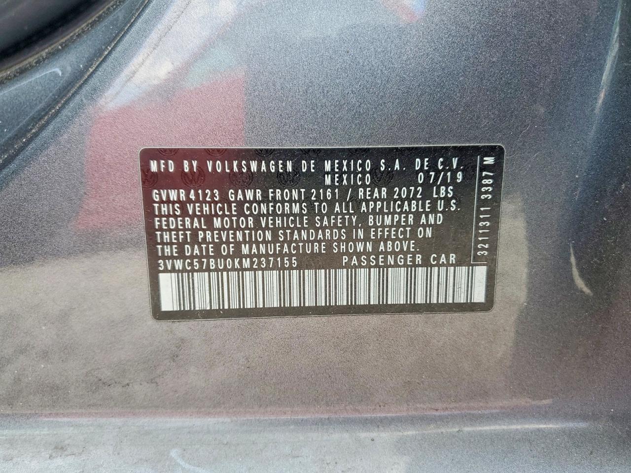 2019 VOLKSWAGEN JETTA