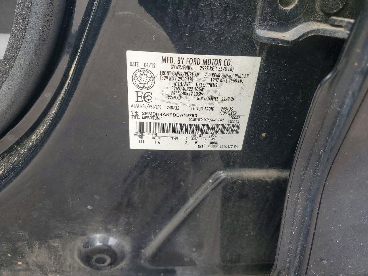 2013 FORD EDGE