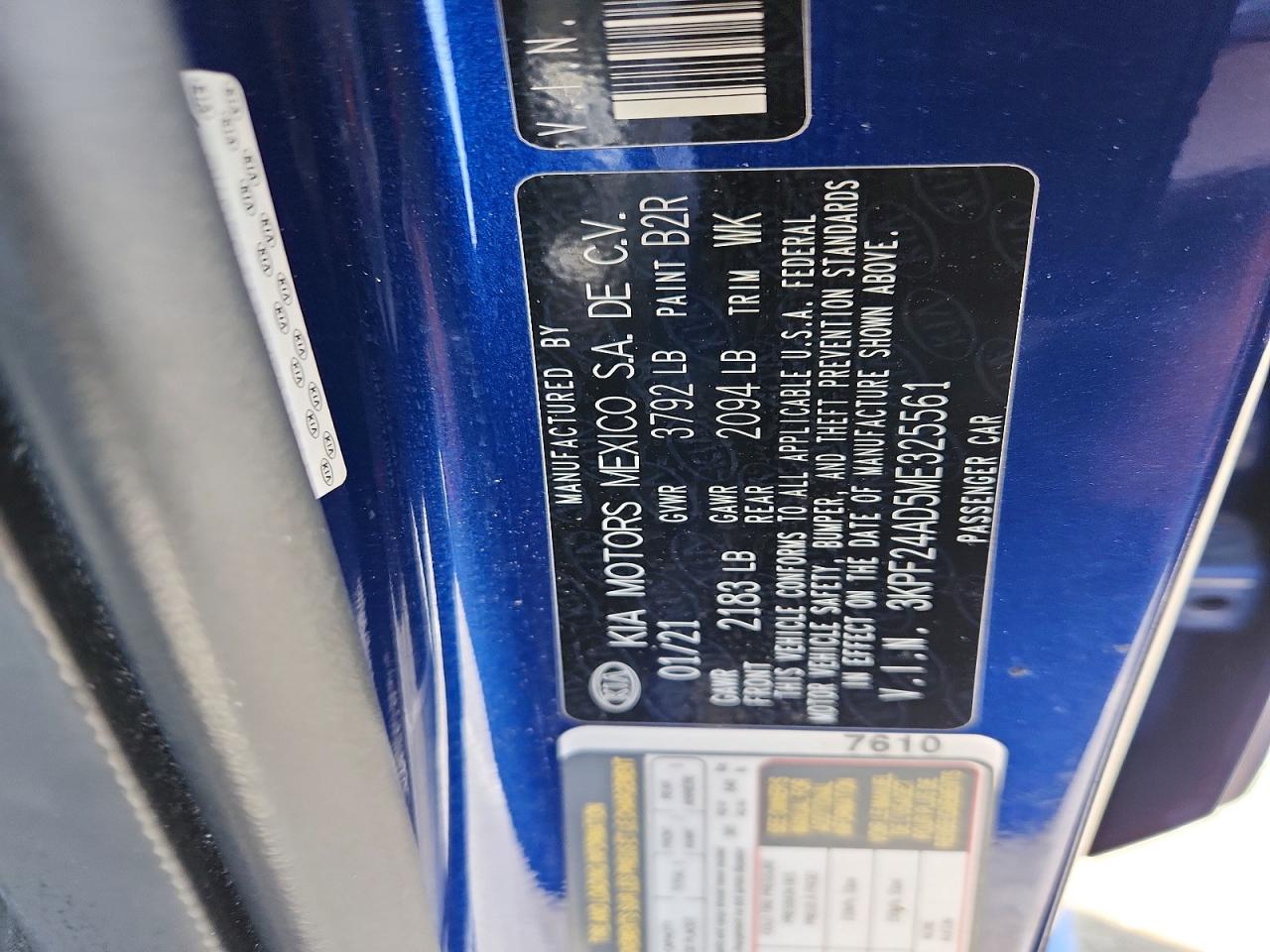 2021 KIA FORTE