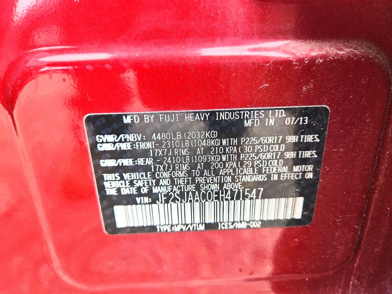 2014 SUBARU FORESTER