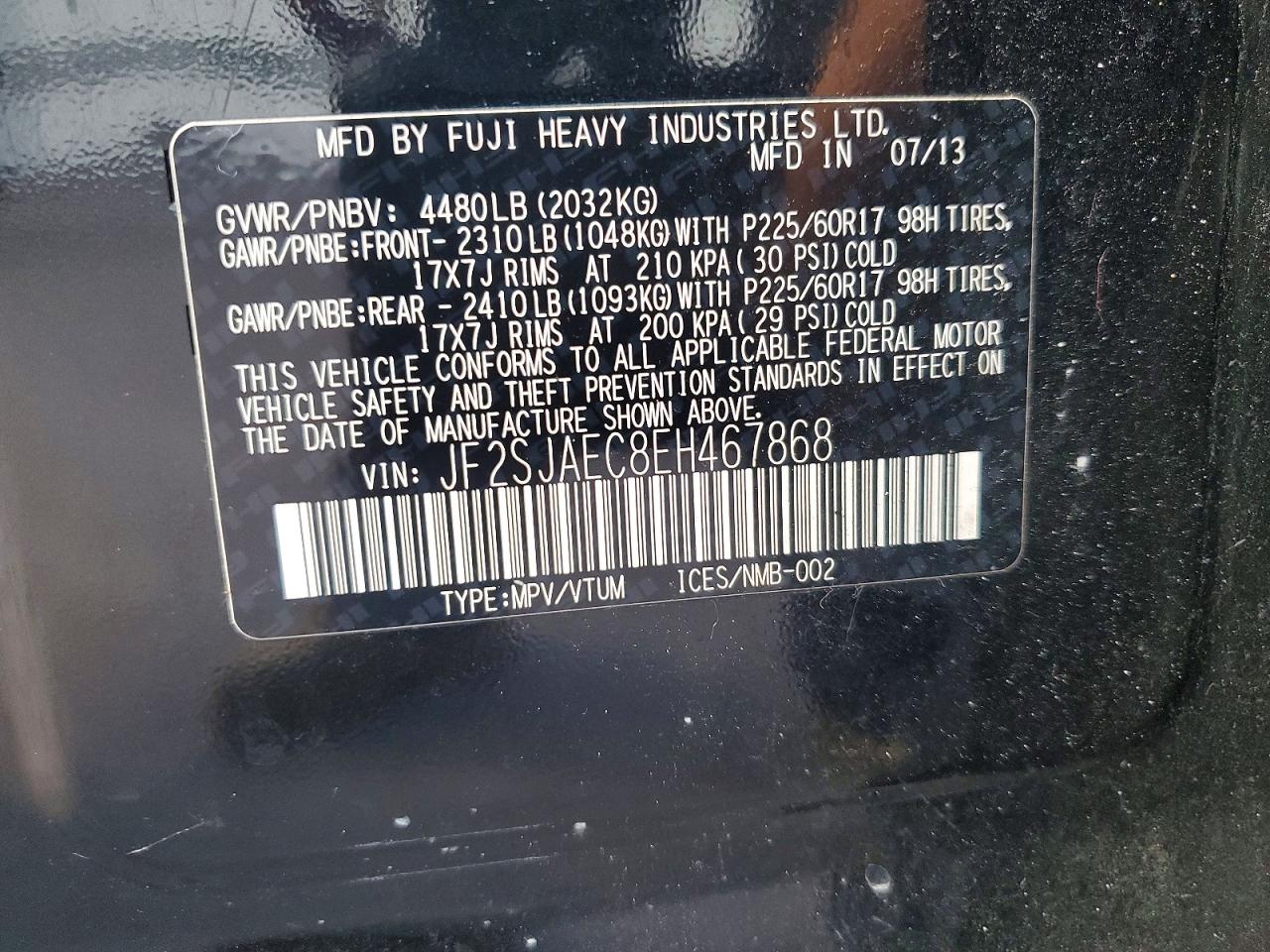2014 SUBARU FORESTER