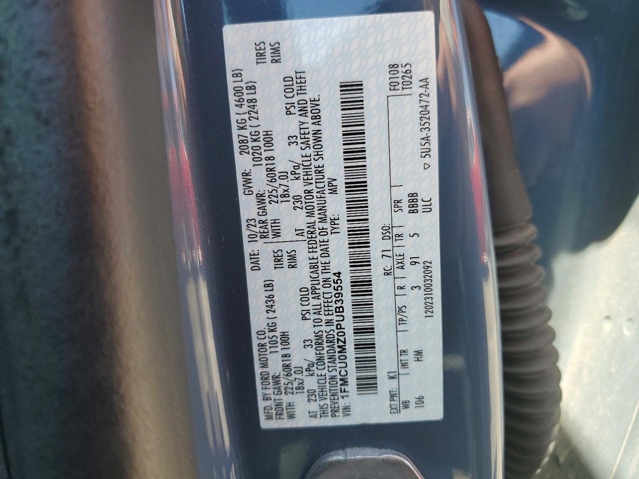 2023 FORD ESCAPE