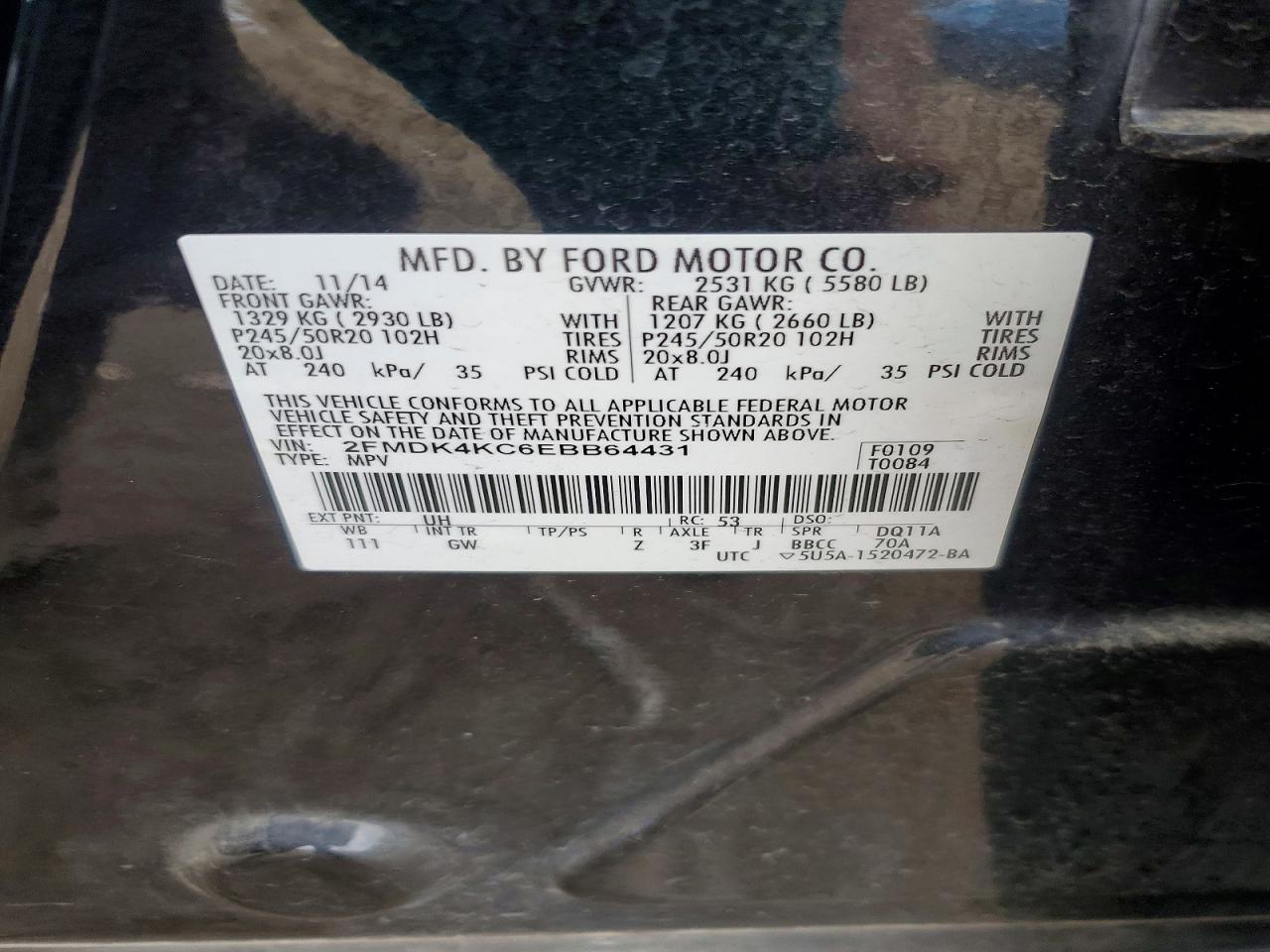 2014 FORD EDGE