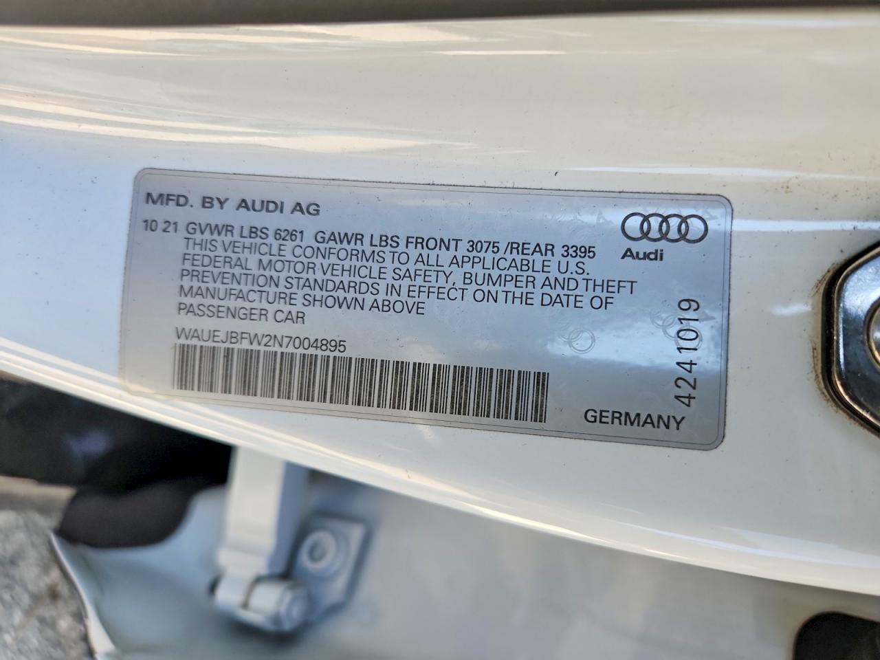 2022 AUDI ALL OTHER