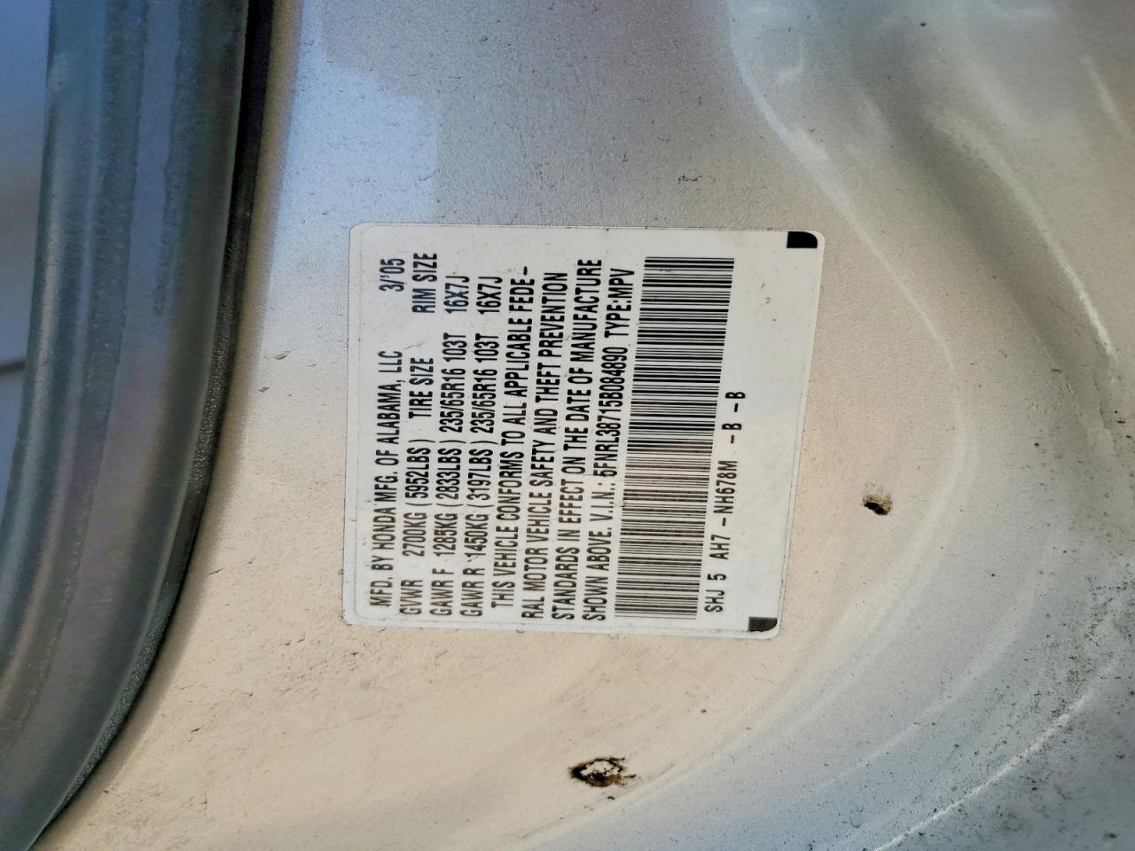 2005 HONDA All Models