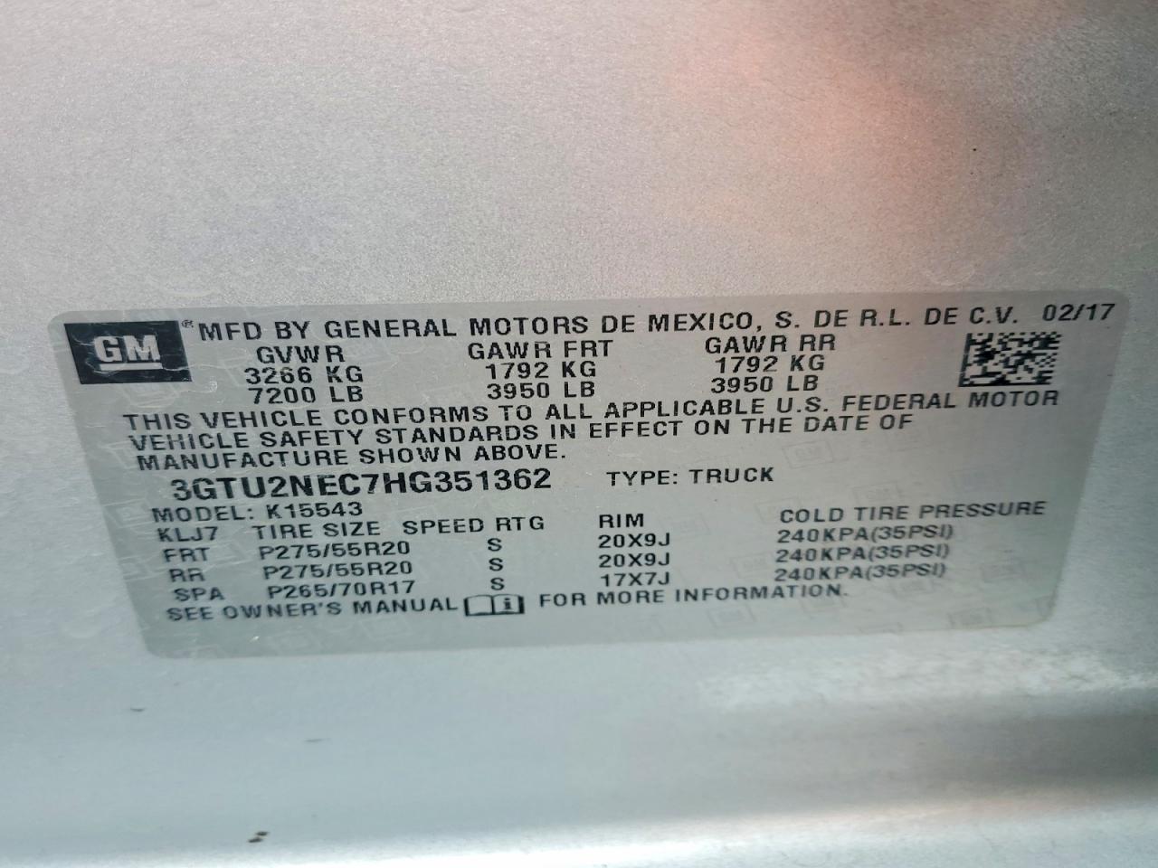 2017 GMC SIERRA