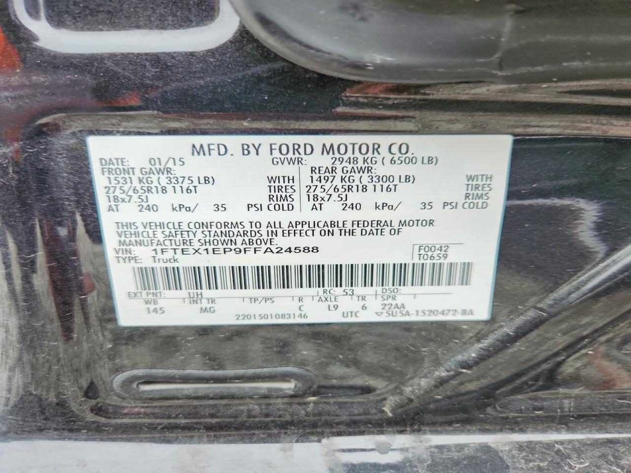 2015 FORD F150