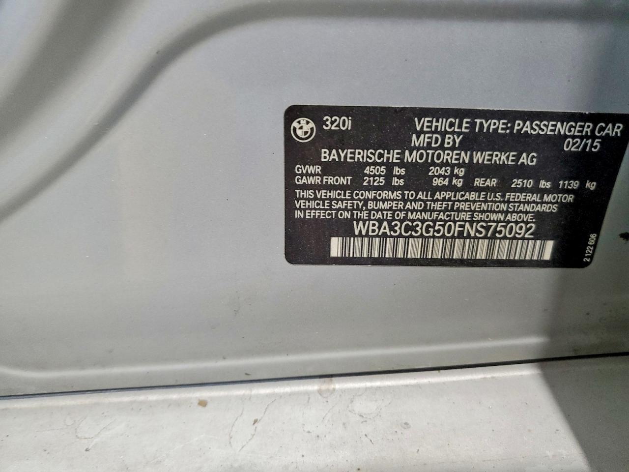 2015 BMW 3 SERIES