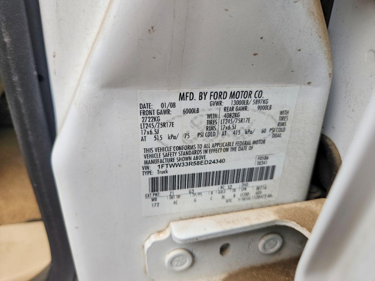 2008 FORD F350