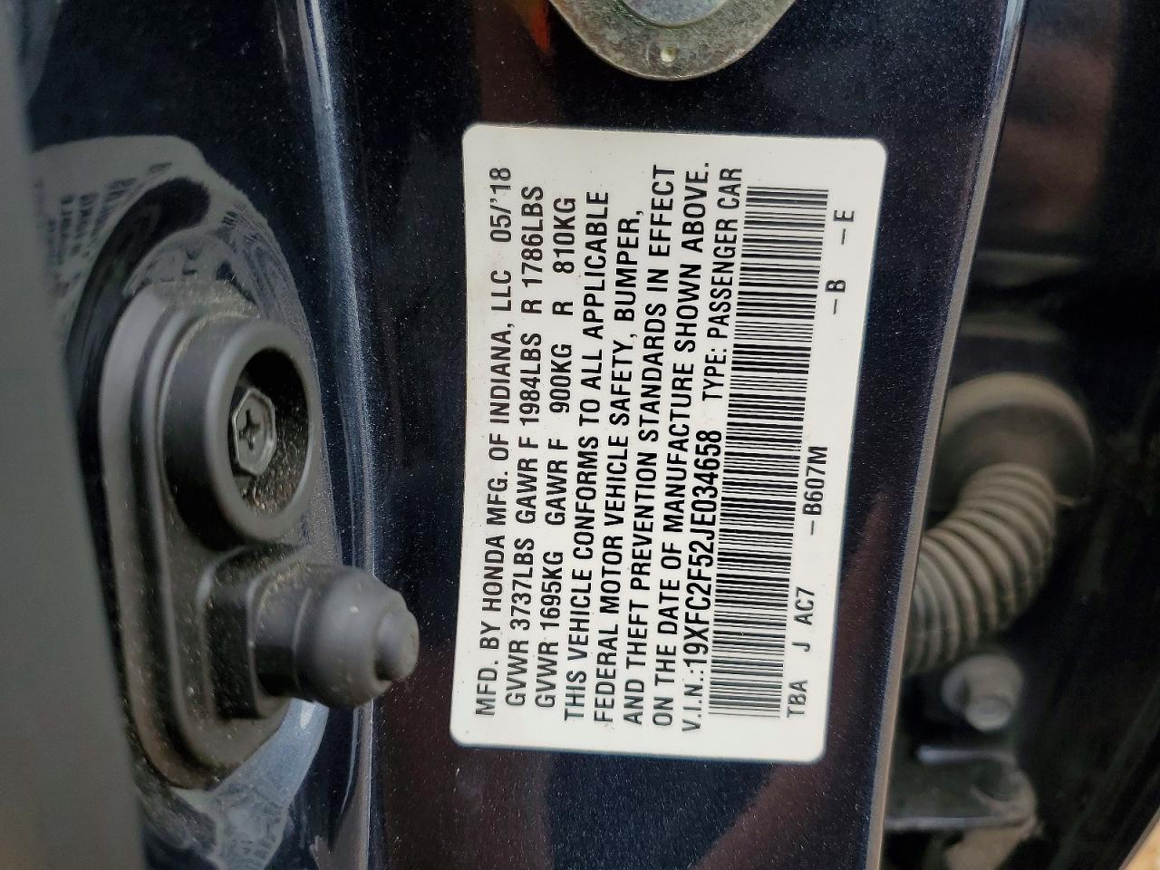 2018 HONDA CIVIC