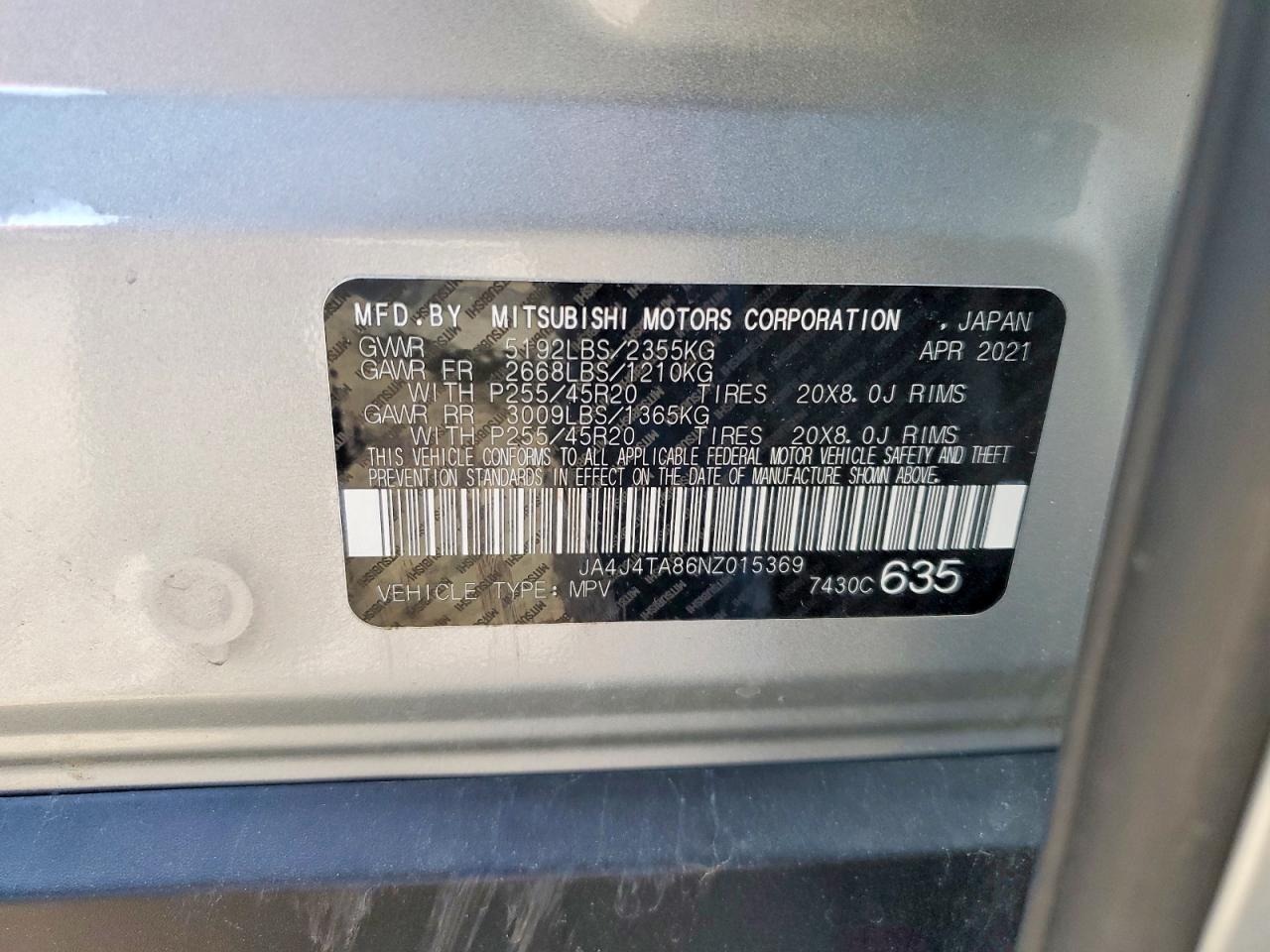 2022 MITSUBISHI OUTLANDER