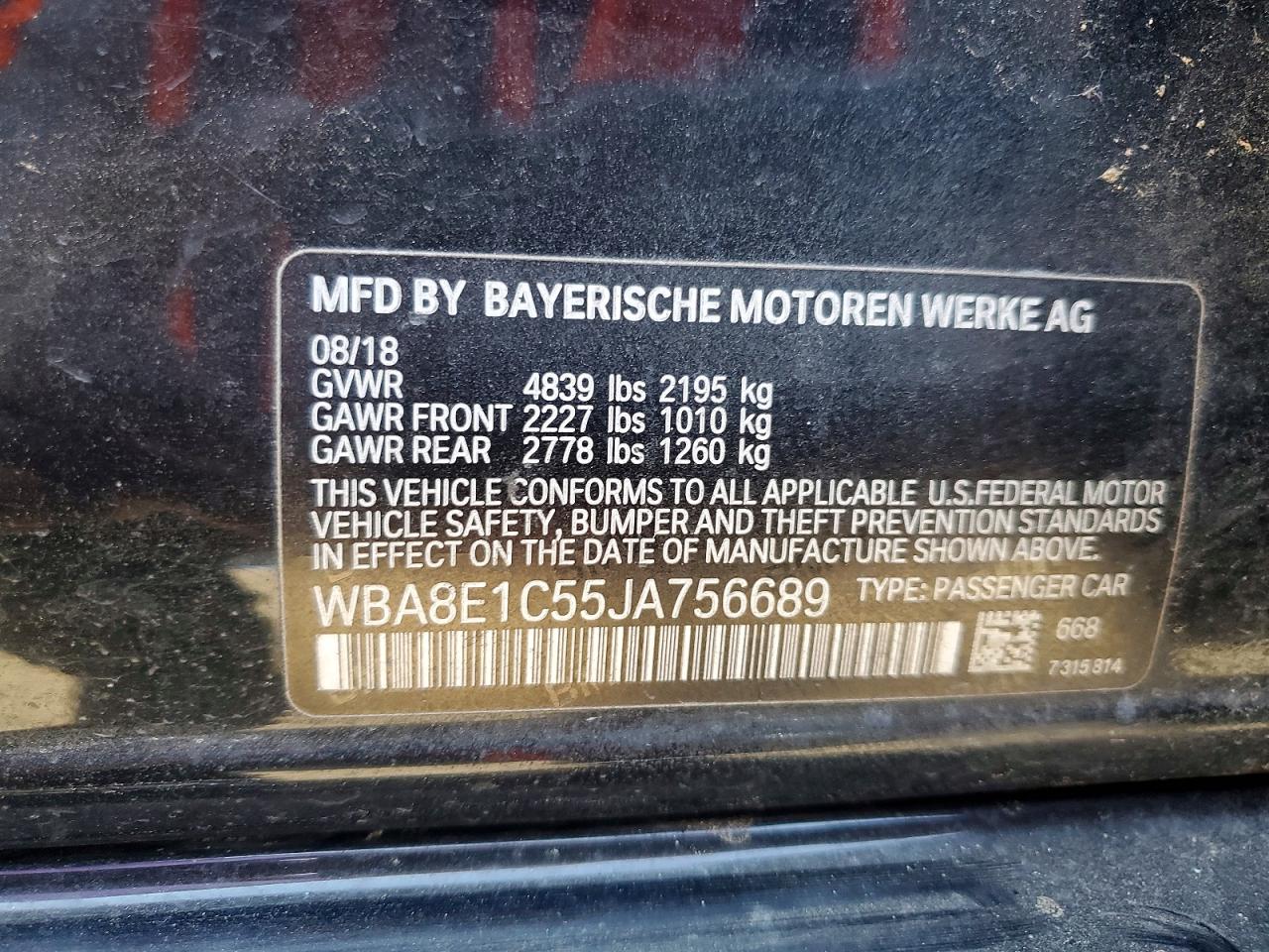 2018 BMW 3 SERIES