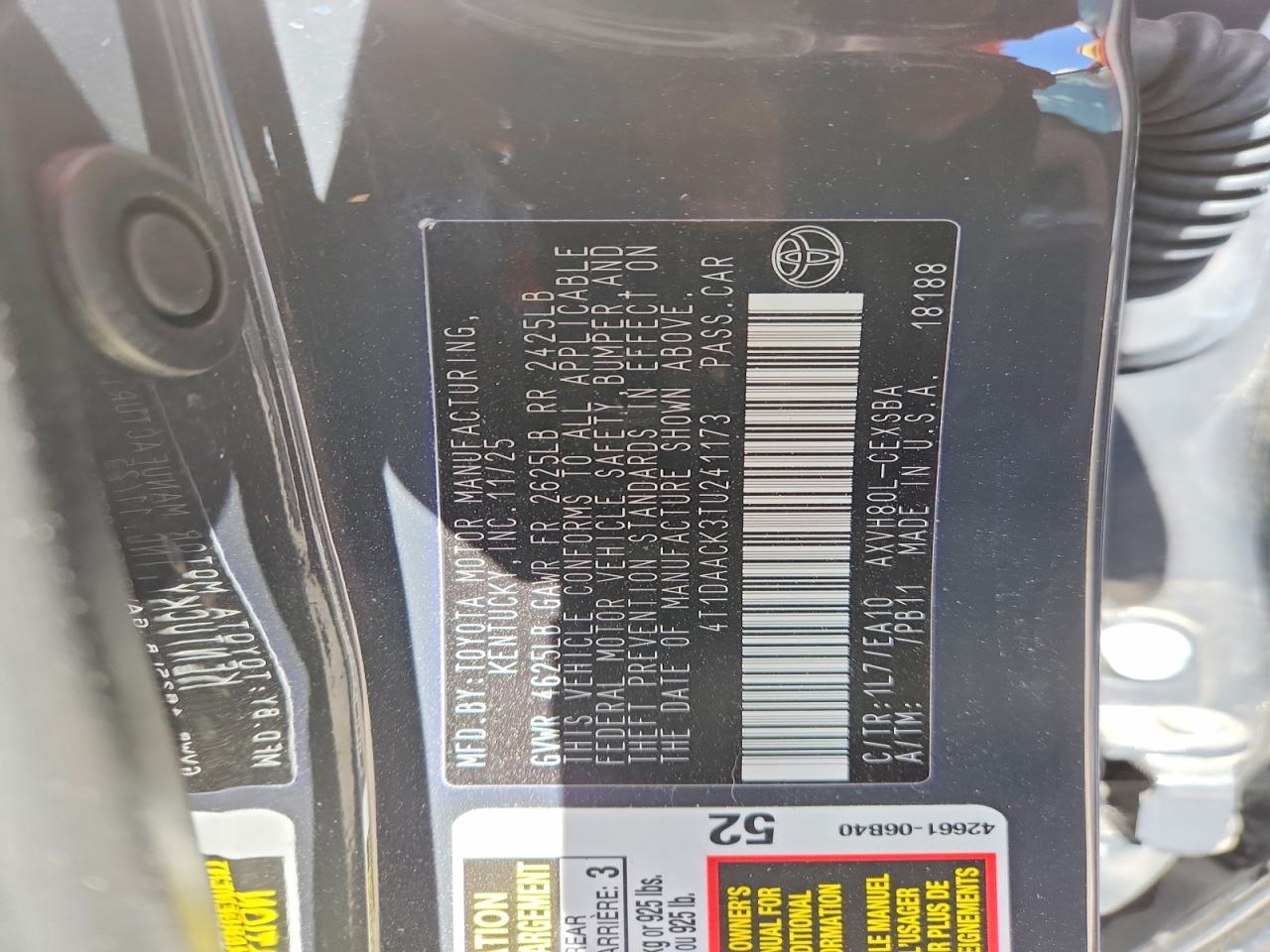 2026 TOYOTA CAMRY