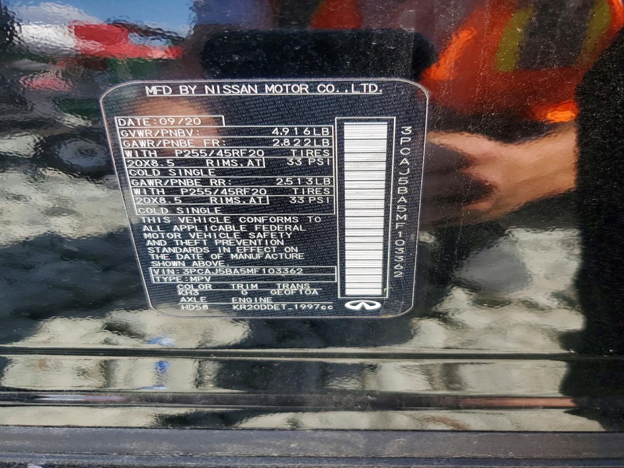 2021 INFINITI QX50