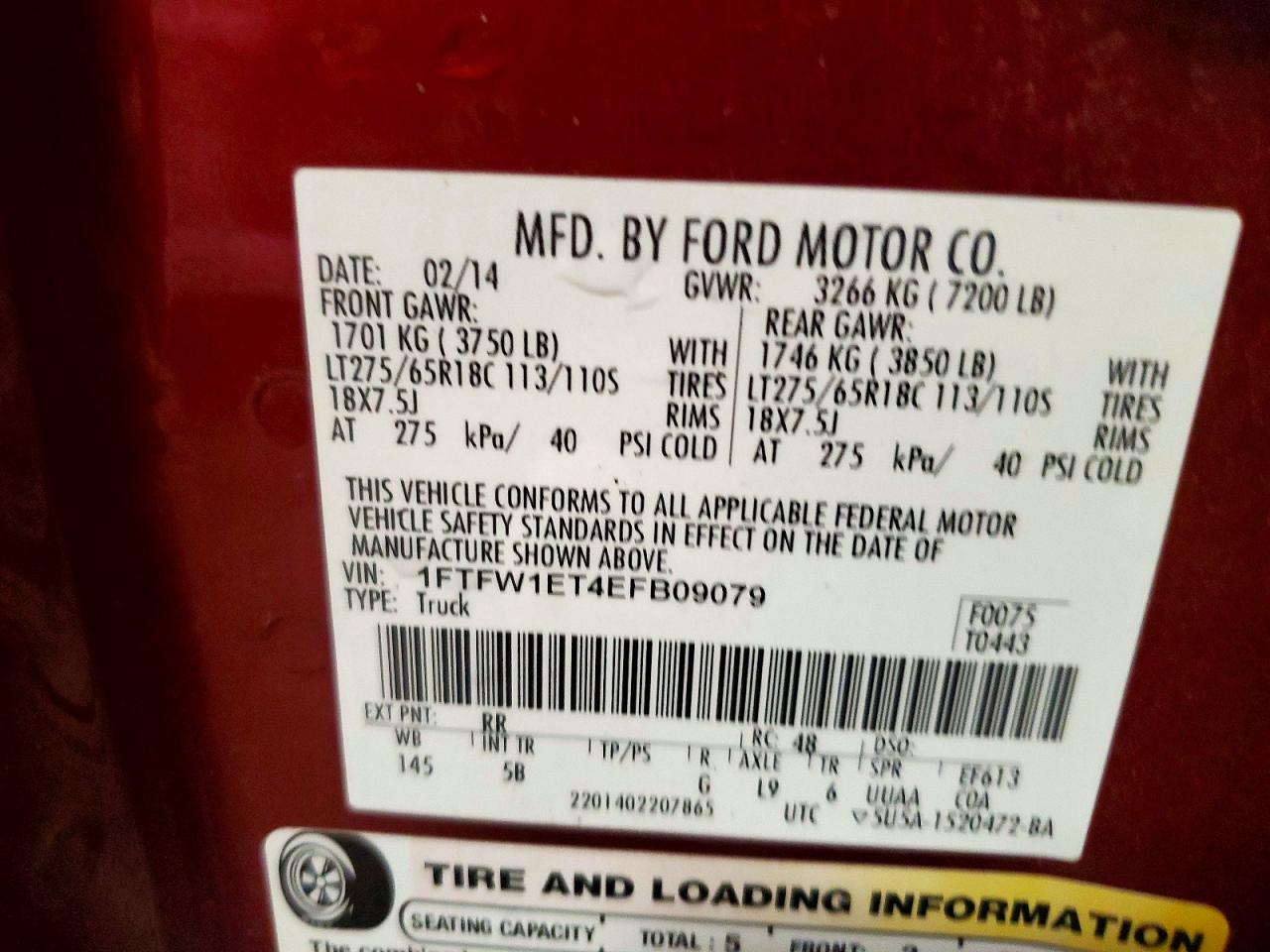 2014 FORD F150
