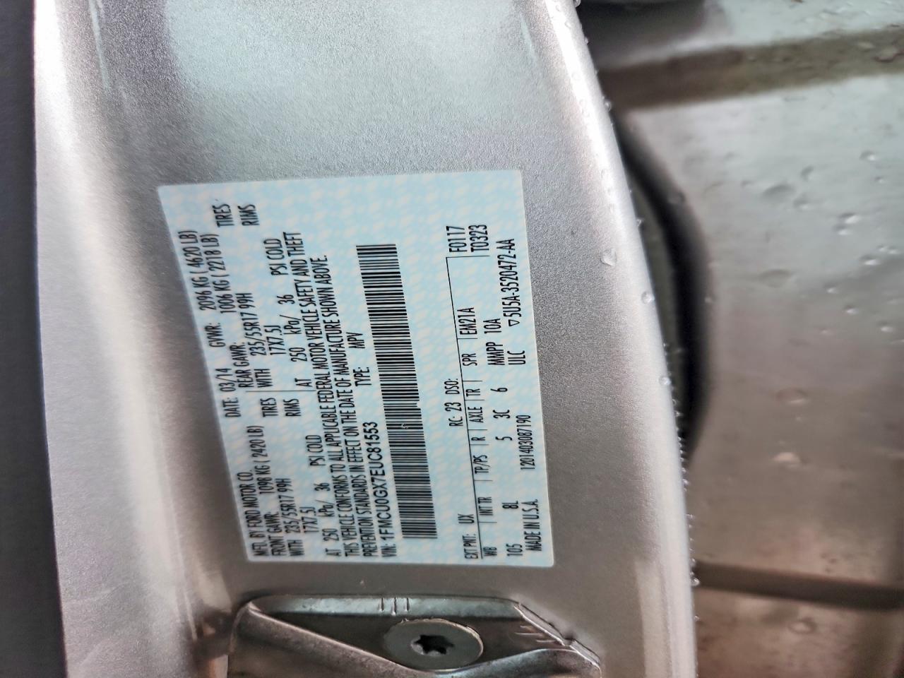 2014 FORD ESCAPE