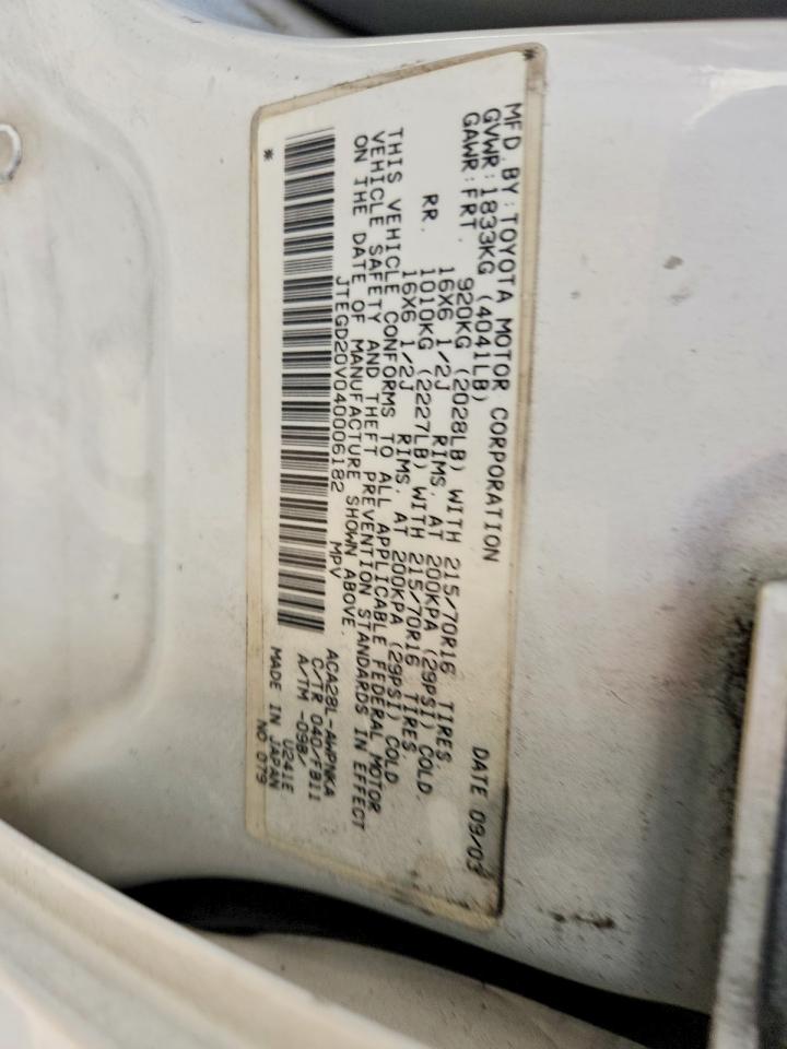 2004 TOYOTA RAV4