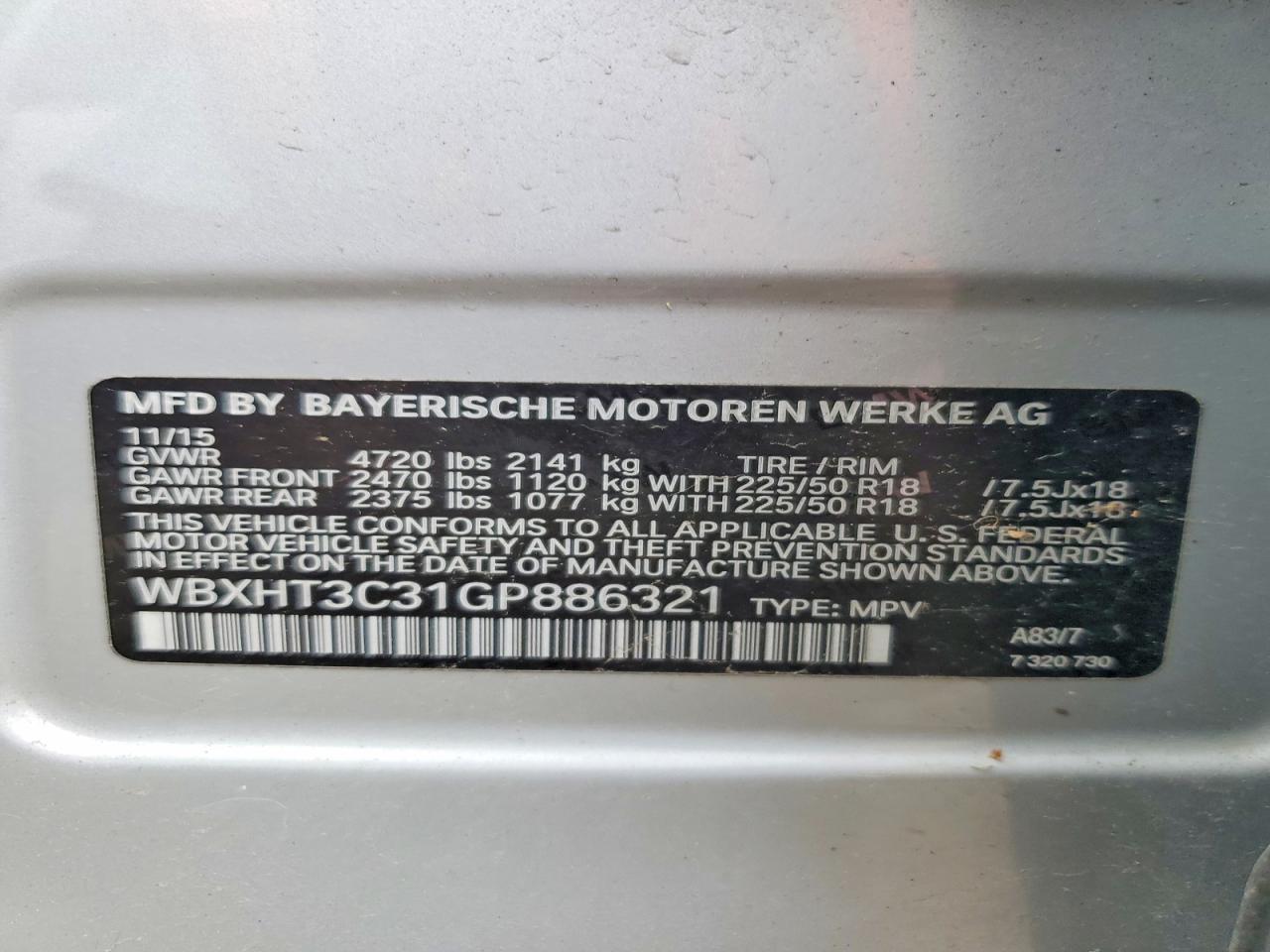 2016 BMW X1