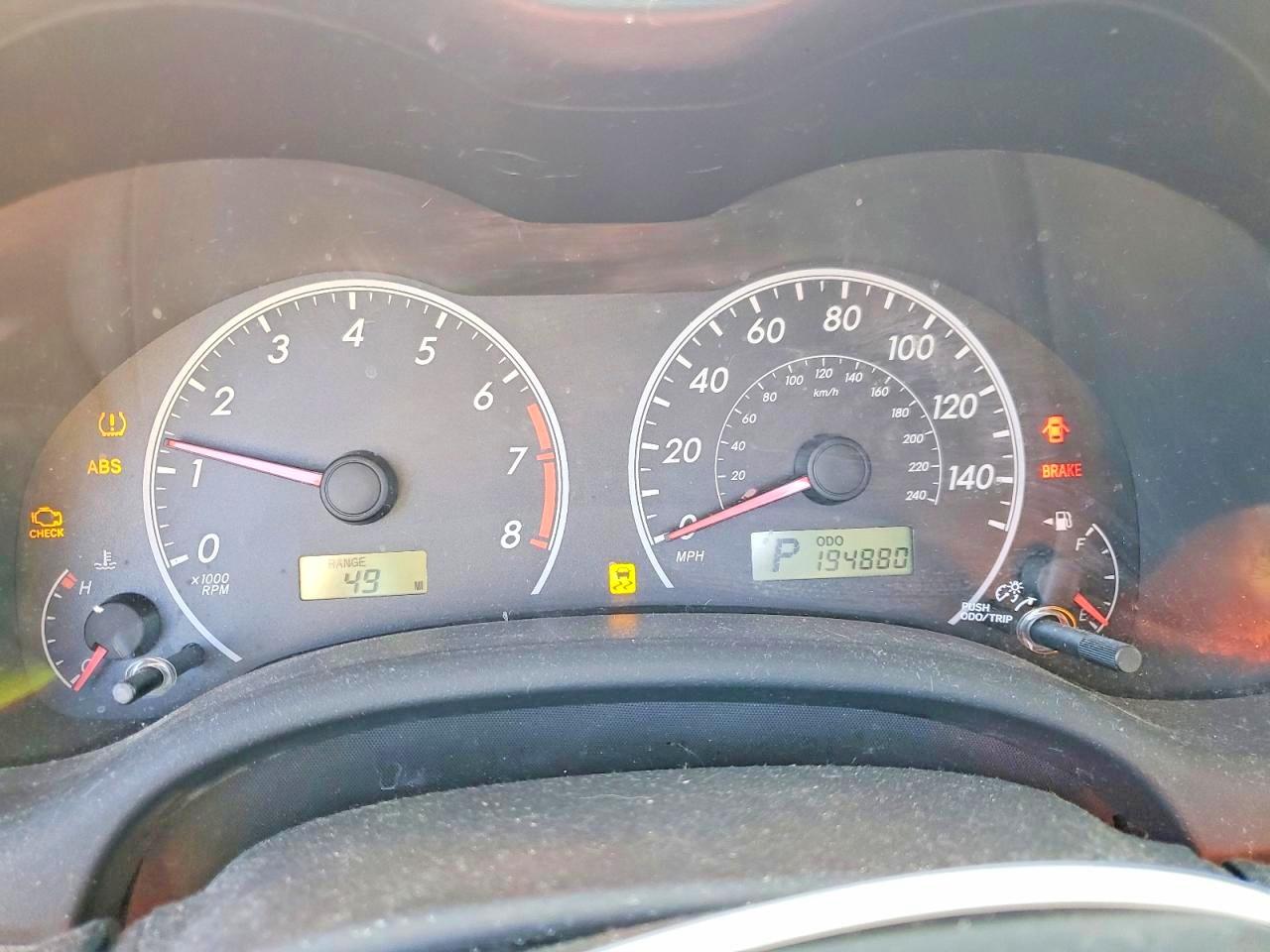2009 TOYOTA COROLLA