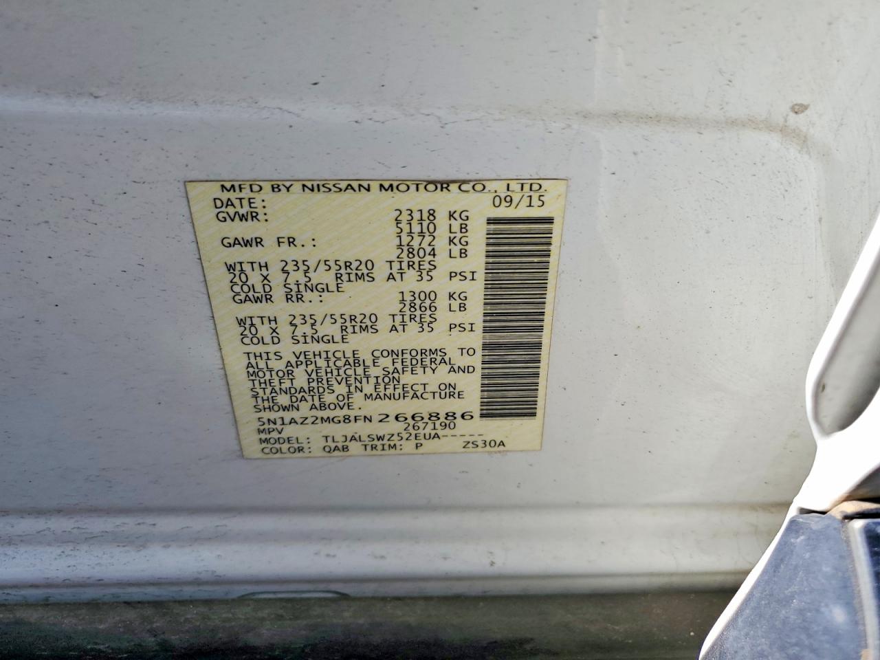 2015 NISSAN MURANO