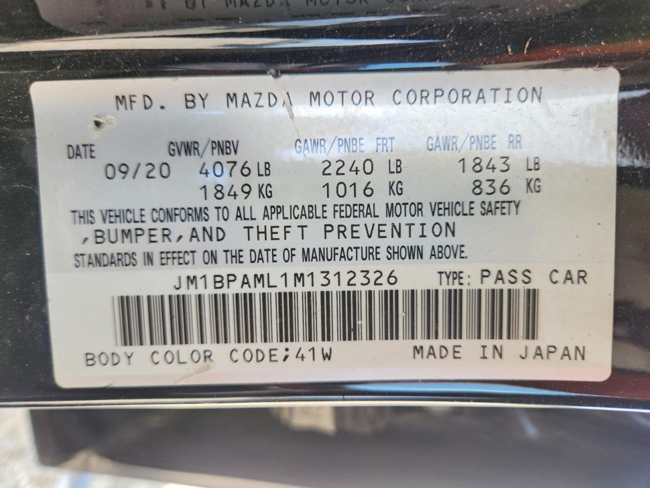 2021 MAZDA 3