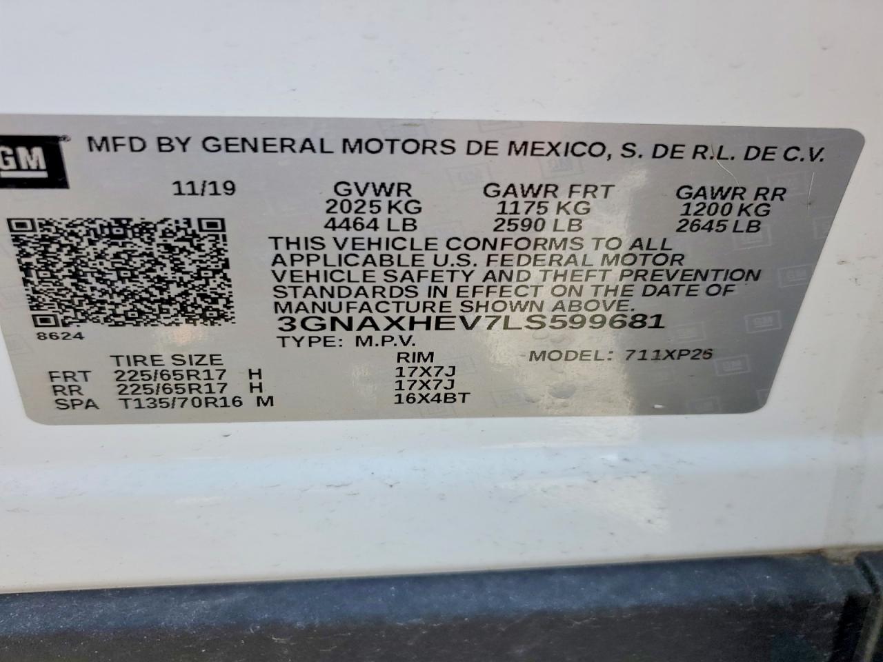 2020 CHEVROLET EQUINOX