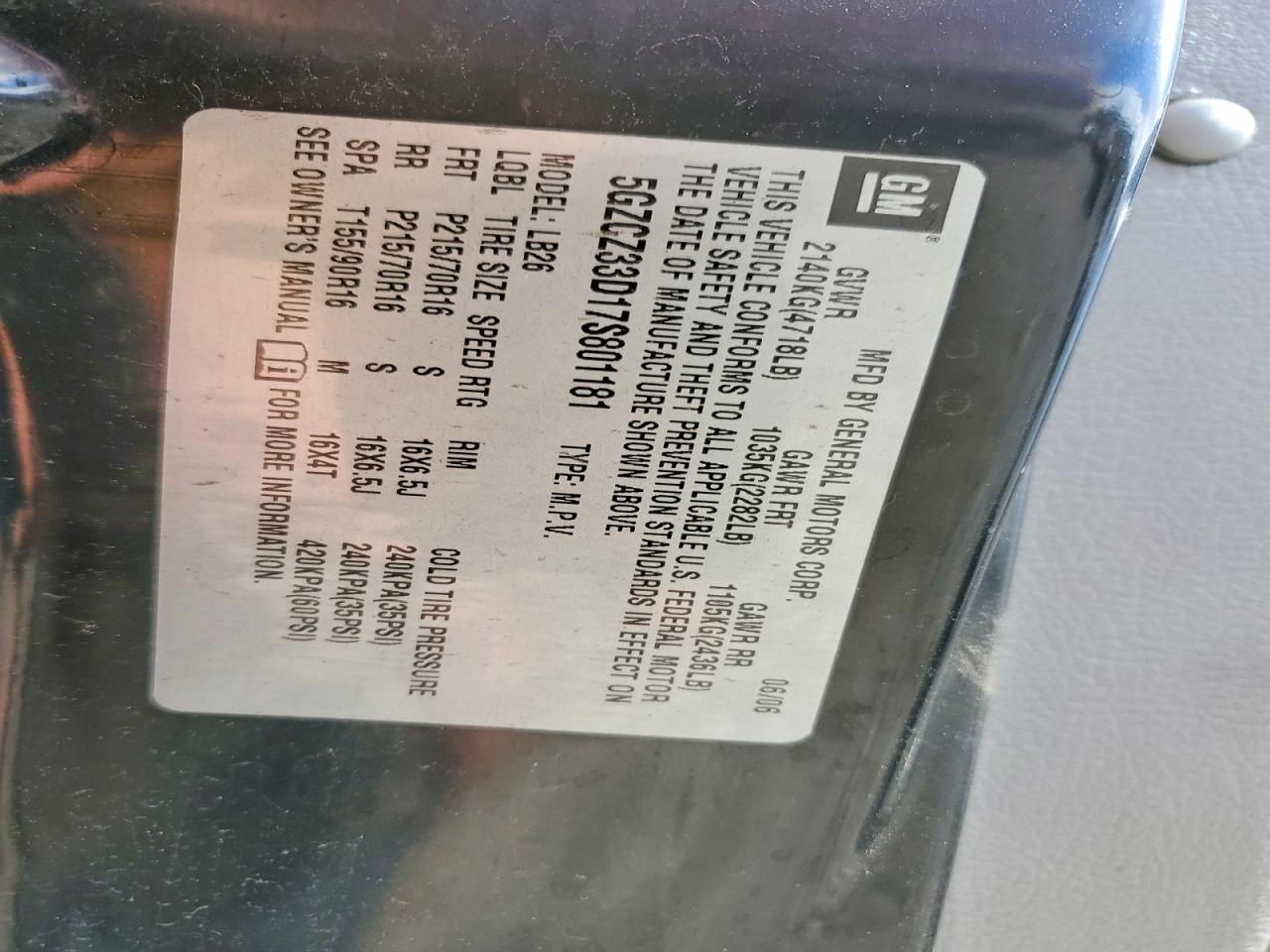 2007 SATURN VUE
