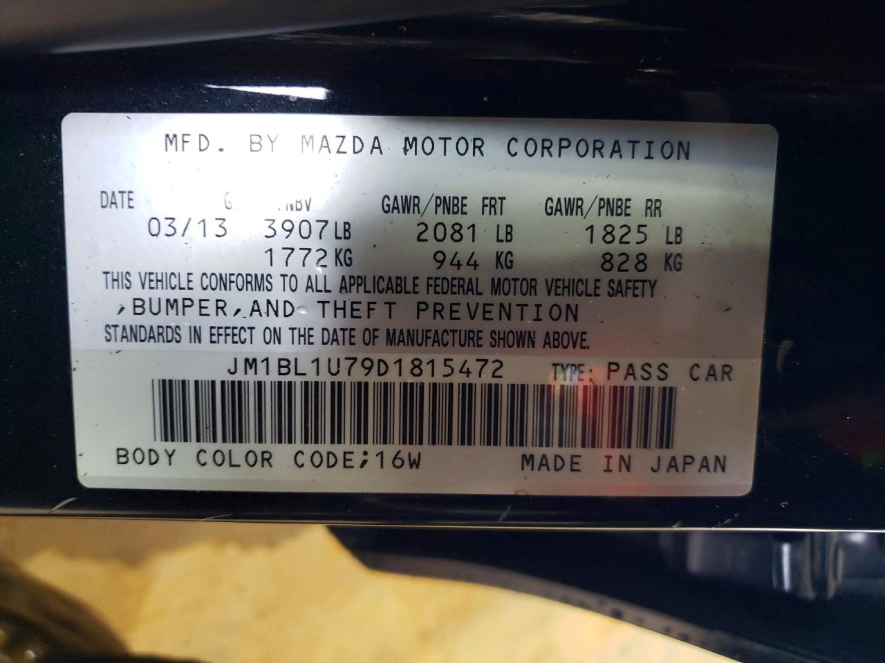 2013 MAZDA 3