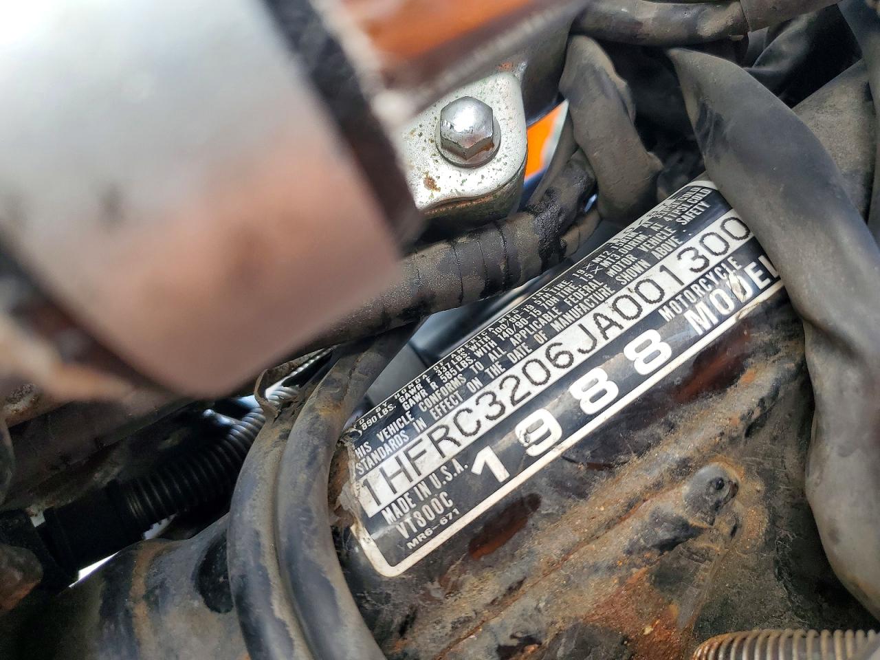 1988 HONDA VT CYCLE