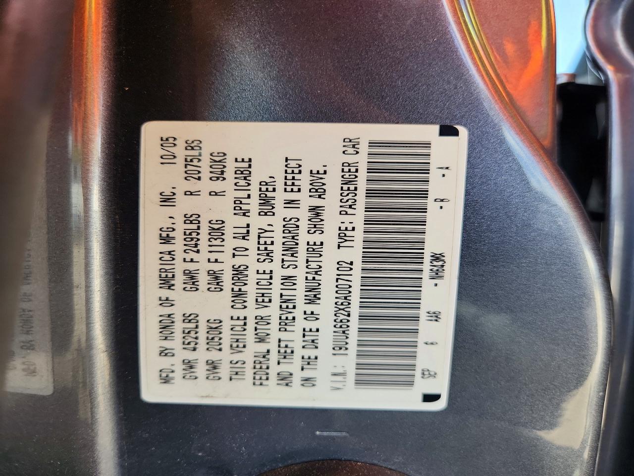 2006 ACURA TL