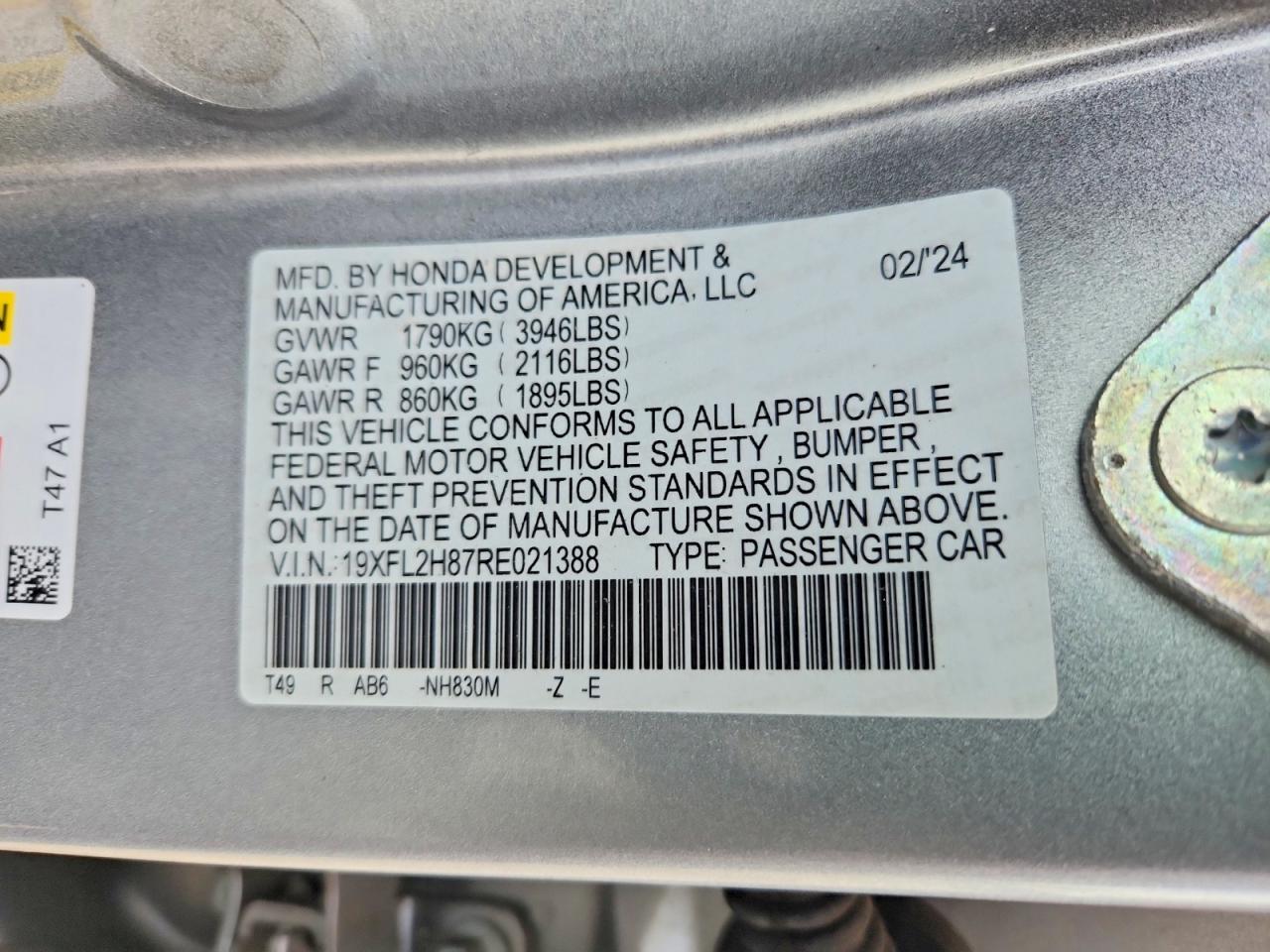2024 HONDA CIVIC