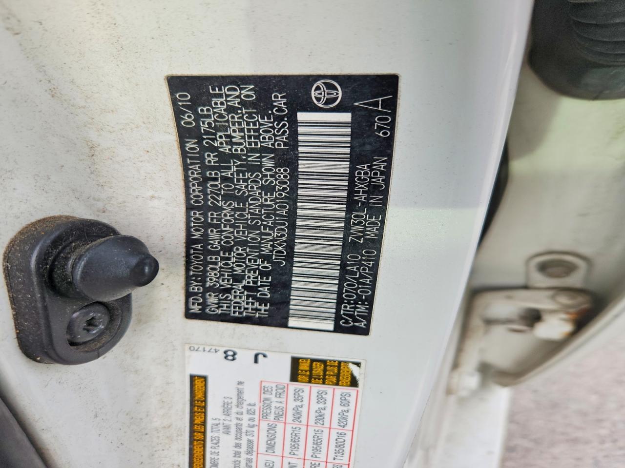 2010 TOYOTA PRIUS