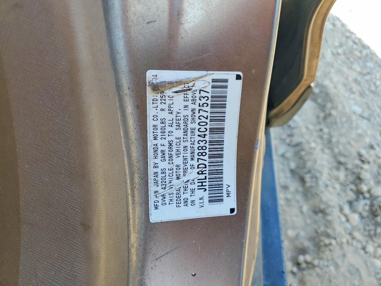 2004 HONDA CRV