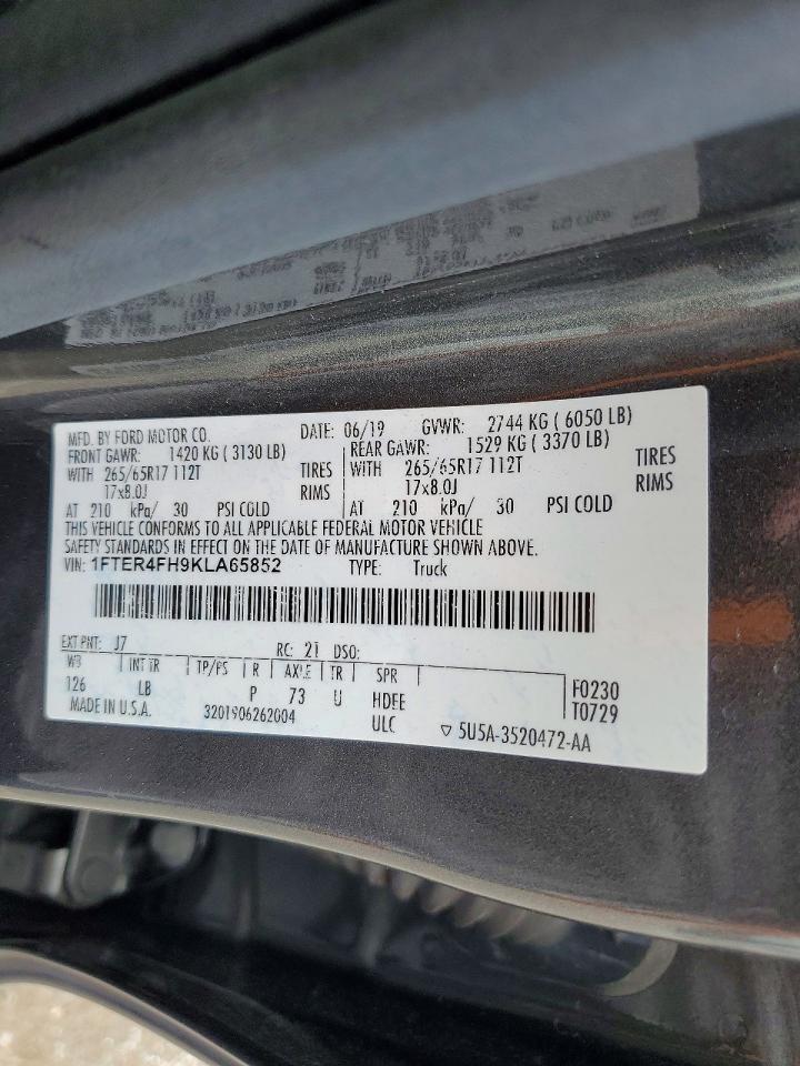 2019 FORD RANGER