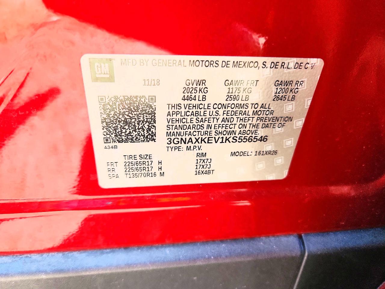 2019 CHEVROLET EQUINOX