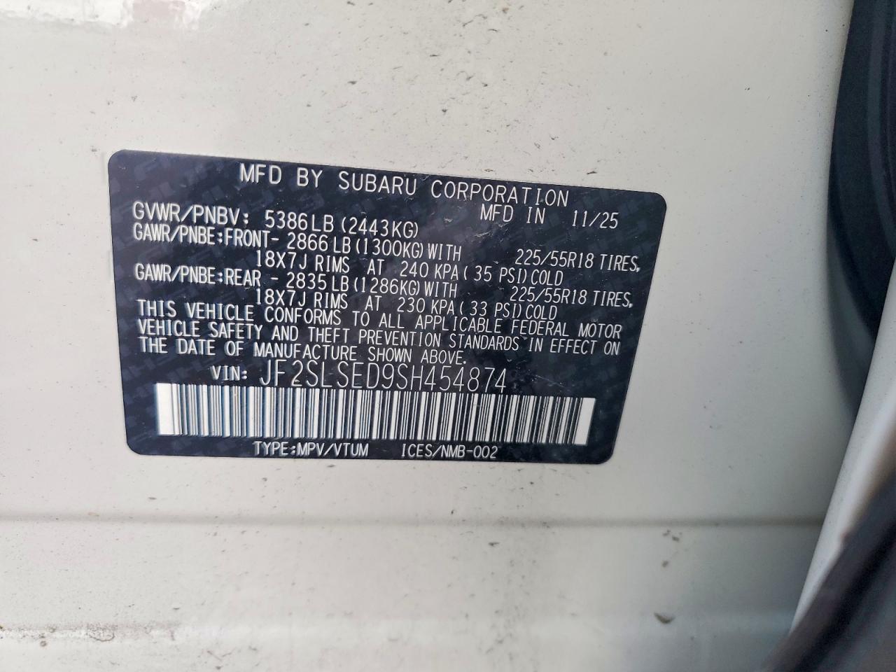 2025 SUBARU FORESTER