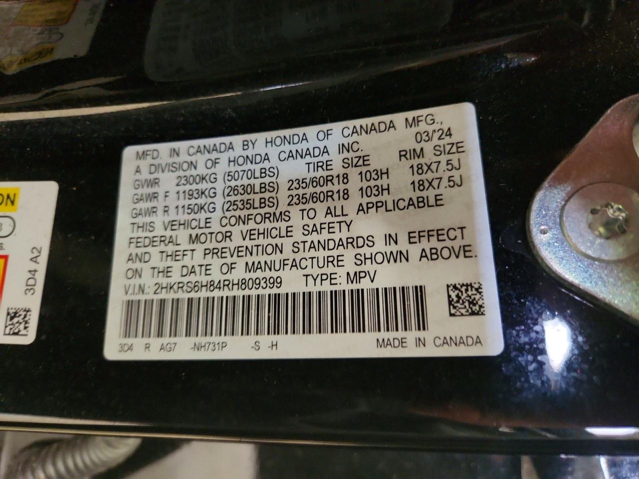 2024 HONDA CRV