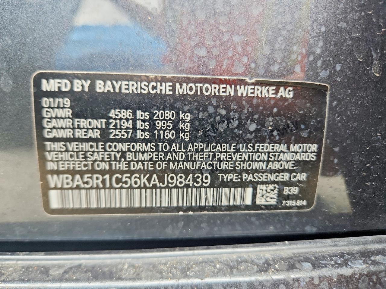 2019 BMW 3 SERIES